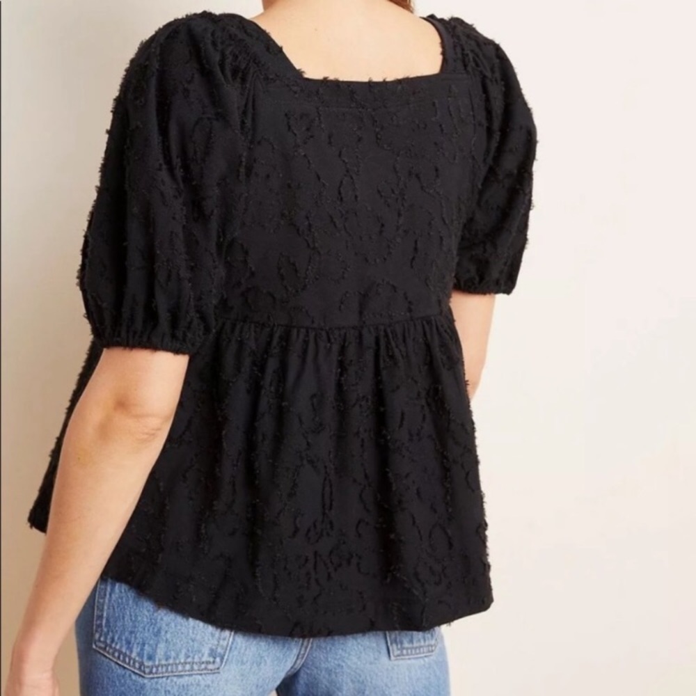 ❌SOLD❌NWT Anthropologie Batia Textured  Top - Picture 4 of 9